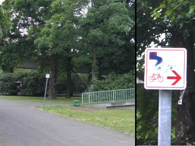 Zoobrücke Wegweiser 2