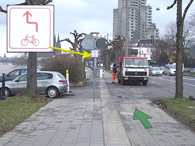 Radweg Rheinufer